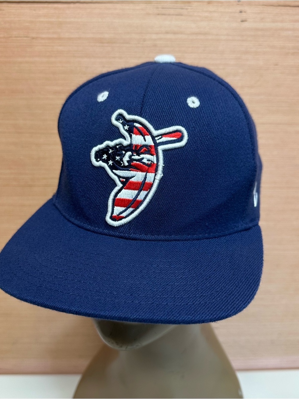 Savannah Bananas Patroitic Red White & Blue Baseball Hat Cap Youth Fitted Sz XS